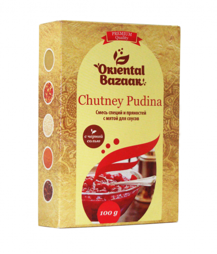 Chutney Pudina / Смесь специй и пряностей с мятой для соусов 100 гр
