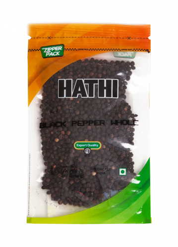 Black Pepper / Перец черный горошек / 50 г / пакет / HATHI MASALA™