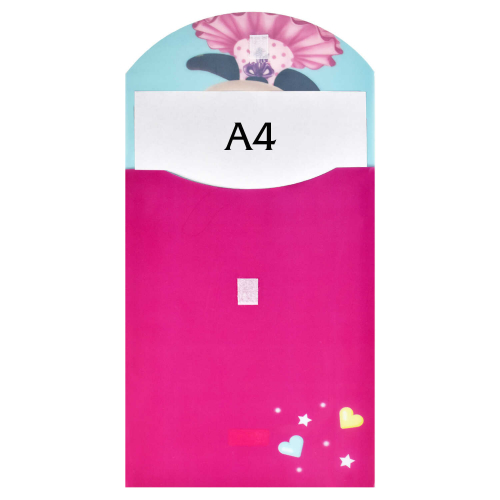 Папка для школьных тетрадей пластиковая, формат А4, 180 мкм, розовый