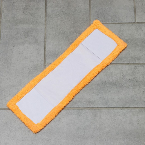 Насадка для плоской швабры Доляна, 41,5×12,5 см, 50 гр, микрофибра, цвет МИКС