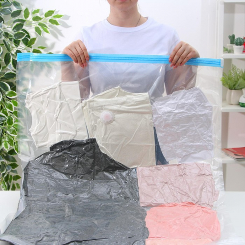 Вакуумный пакет для хранения вещей Доляна, 80×130 см