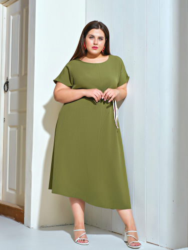 Платье 0083-3 оливковый