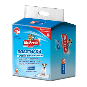 Mr.Fresh Regular, пеленки ежедневные для собак и кошек, 40 х 60 см, 30 шт.
