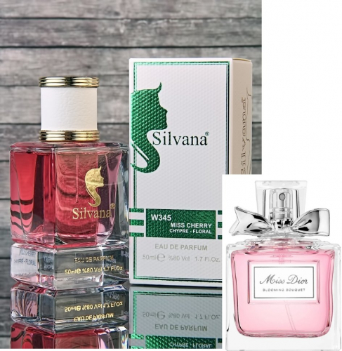 Silvana Miss Cherry Chypre - Floral.W345. 50мл. Аналог Christian Dior Miss Dior Blooming Bouquet
