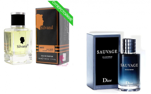 Silvana Eau Save Fougere - Aromatic. М802. 50мл. Аналог Christian Dior Sauvage. 1775163