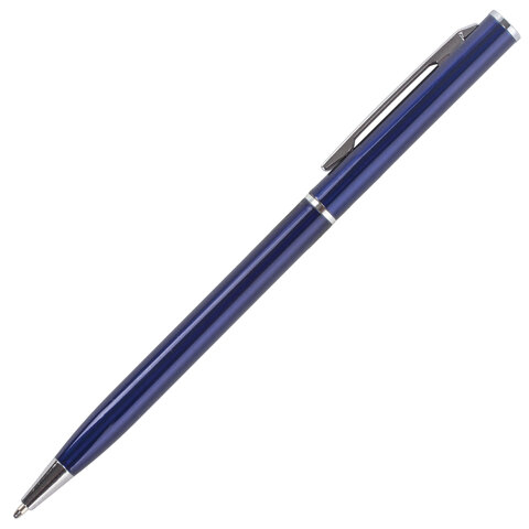 Ручка бизнес-класса шариковая BRAUBERG “Delicate Blue“, корпус синий, узел 1 мм, линия письма 0,7 мм, синяя, 141400