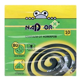 Спирали Nadzor черные от комаров б/запаха малодымные(60шт/м)