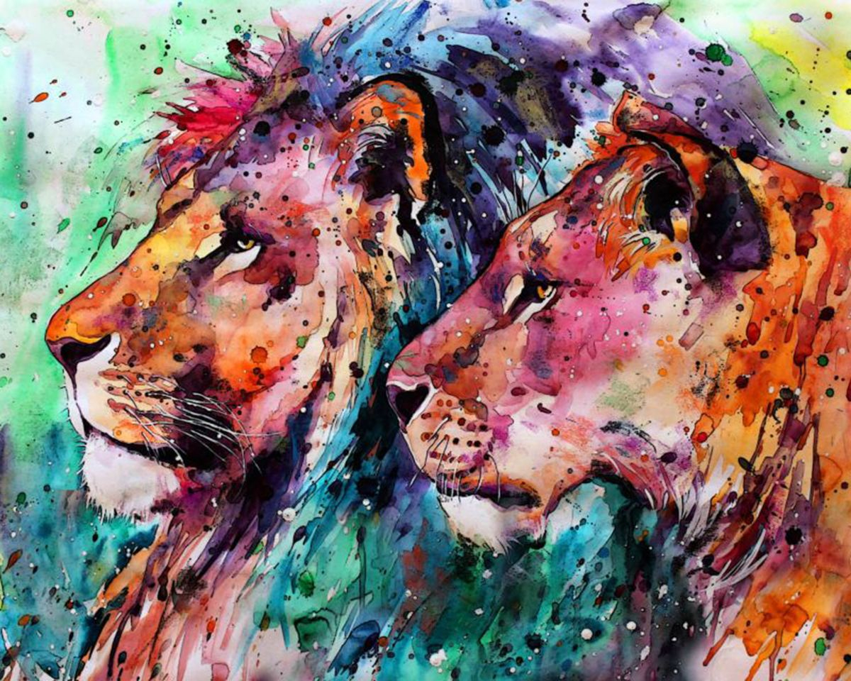 Алмазная мозаика круглыми стразами 40x50