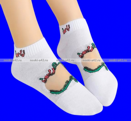 MORRAH носки женские укороченные хлопок + капрон арт. 22-204