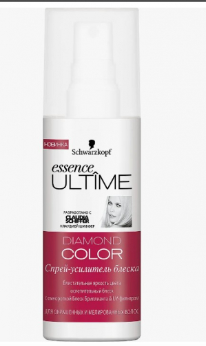 Schwarzkopf Essence Ultime Diamond color спрей усилитель блеска 100мл