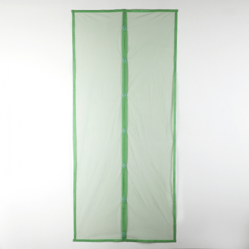 Сетка антимоскитная на магнитах, 90×210 см, цвет зелёный