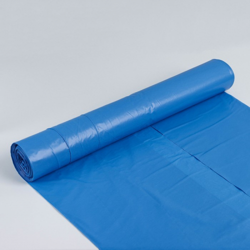Мешки для раздельного сбора мусора, 120 л, 70×108 см, 10 шт, ПВД, 40 мкм, для бумаги, цвет синий