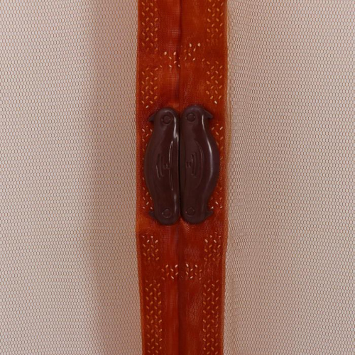 Сетка антимоскитная на магнитах, 100×210 см, цвет коричневый