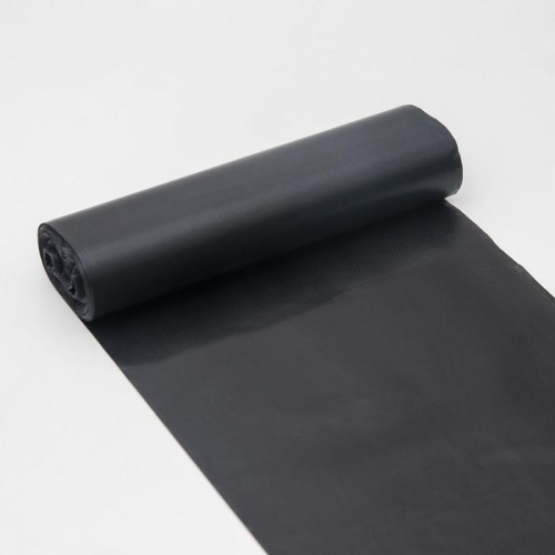 Мешки для мусора, 120 л, 48×57,5 см, 15 мкм, ПНД, 10 шт, цвет чёрный