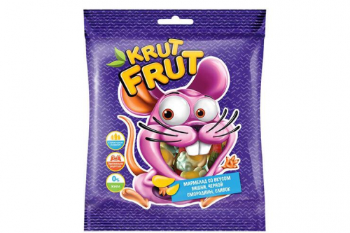 «KrutFrut», мармелад жевательный в форме мышек, 100 г