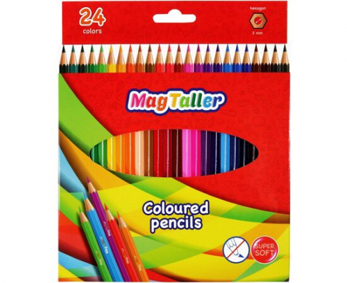 Карандаши цветные Magtaller KUVIO, 24 цвета