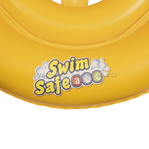 Круг для плавания Swim Safe ступень «А», с сиденьем и спинкой, от 1-2 лет, 32027 Bestway