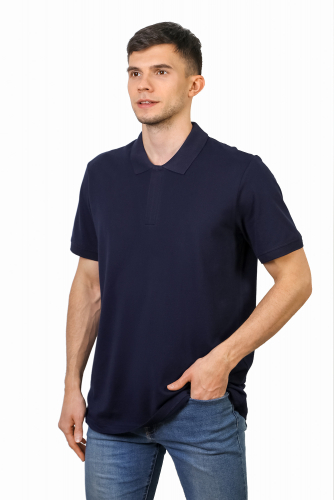 Мужская рубашка поло, планка на молнии М-5899К Пике