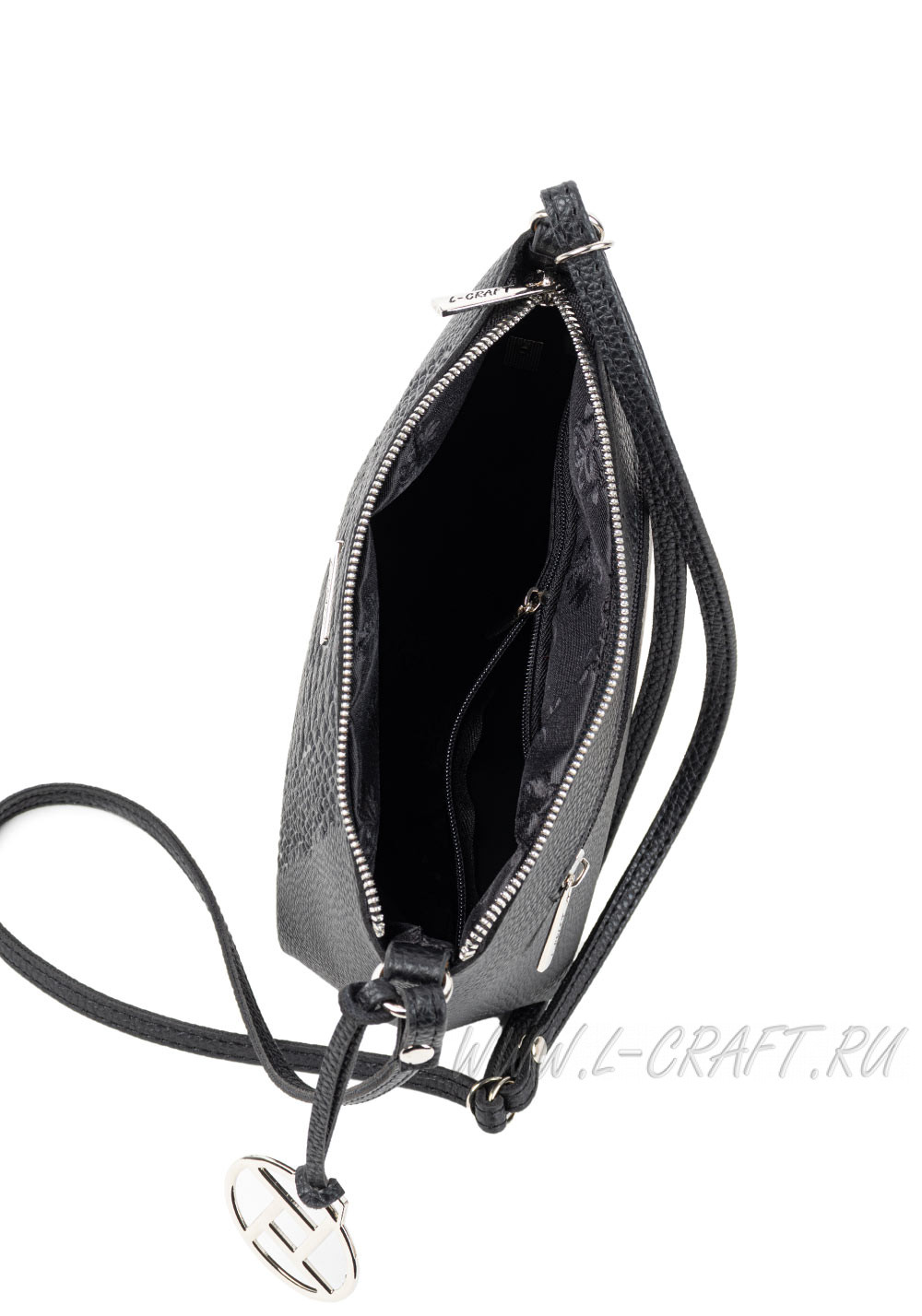 Модель №1463 | кожзам | гладкий тиснение | черный | Р847-1 | 29558