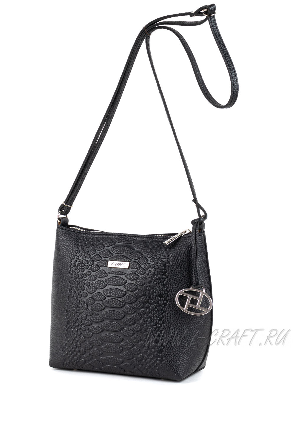 Модель №1463 | кожзам | гладкий тиснение | черный | Р847-1 | 29558