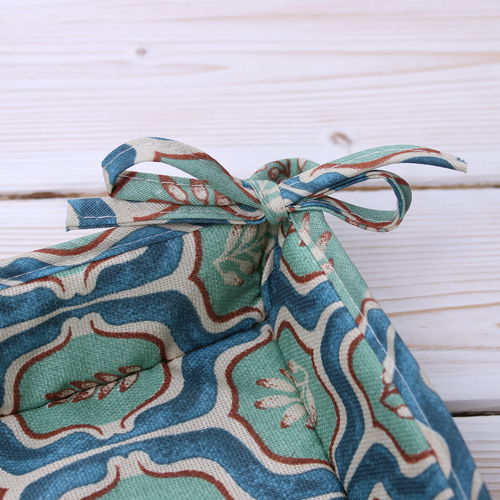 Текстильная ваза 18х18  Радушная хозяйка (Традиция) , рогожка, 100 % хлопок,  Листья