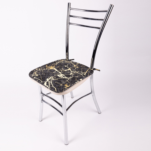 Чехол на стул с завязками 35х38  Радушная хозяйка (Традиция) , рогожка, 100 % хлопок,  Мрамор
