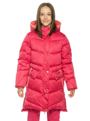 GZFW4253 Пальто для девочек Малиновый(25)