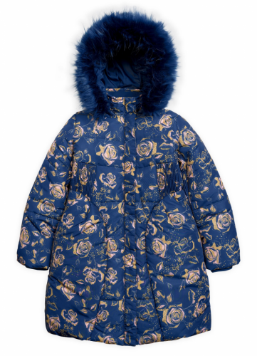 GZFL3080/1 Пальто для девочек Темно-синий(54)