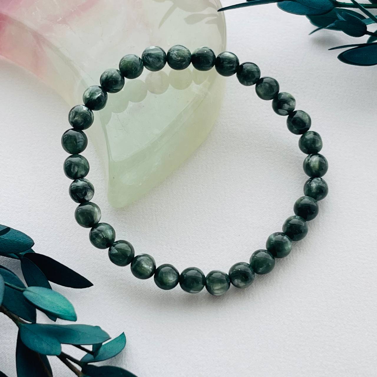 Радуга Самоцветов Браслет из Серафинита