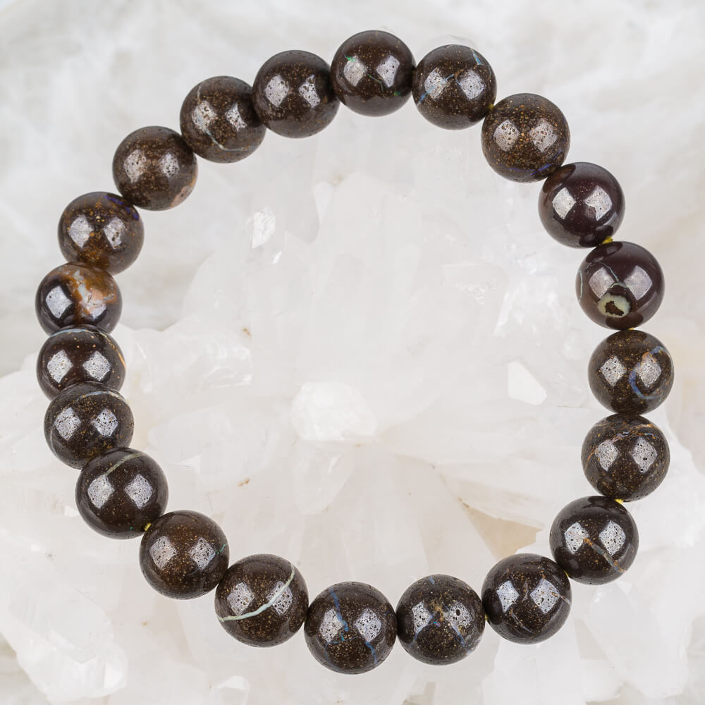 Радуга Самоцветов Браслет из древесного Опала