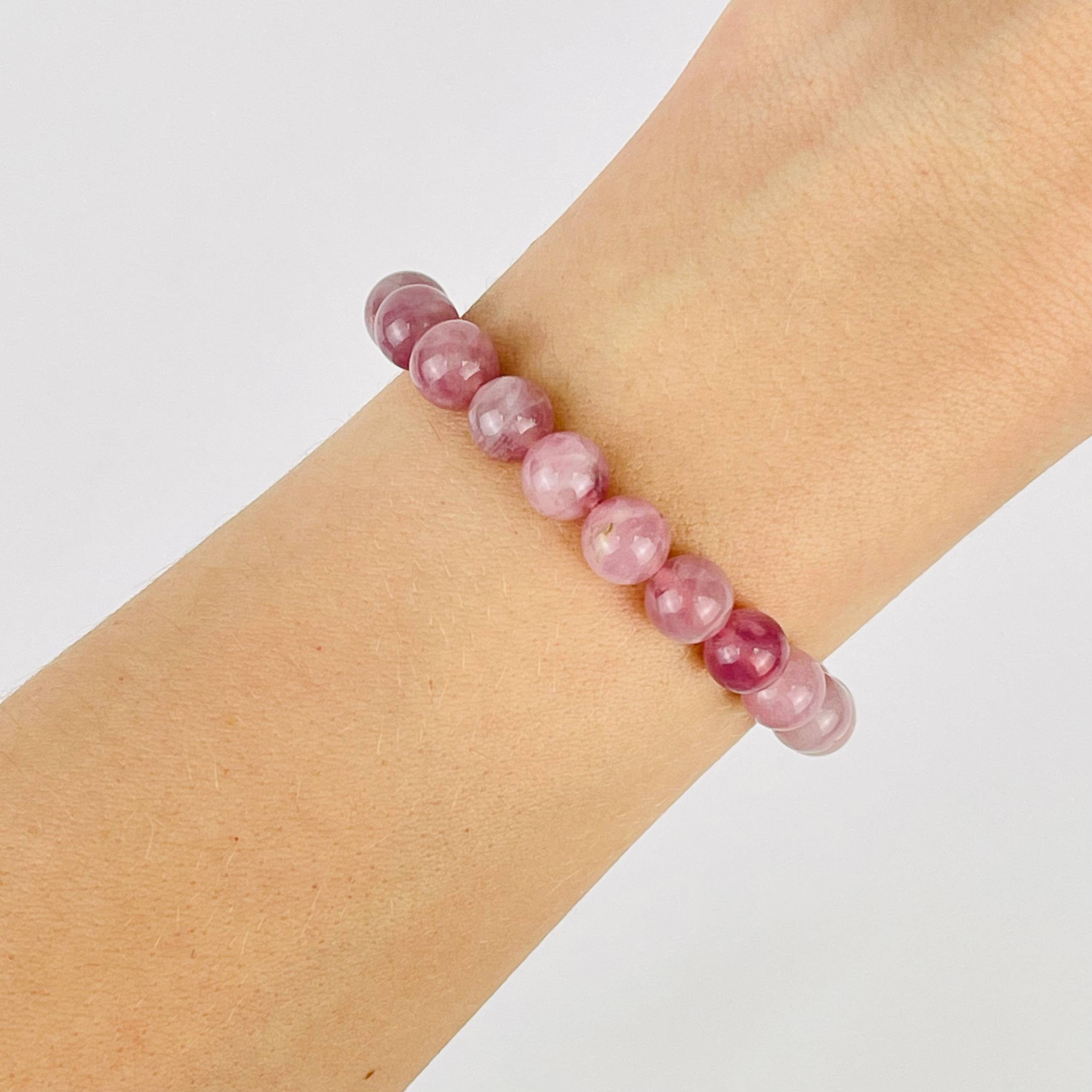 Радуга Самоцветов Браслет из мадагаскарского Розового кварца