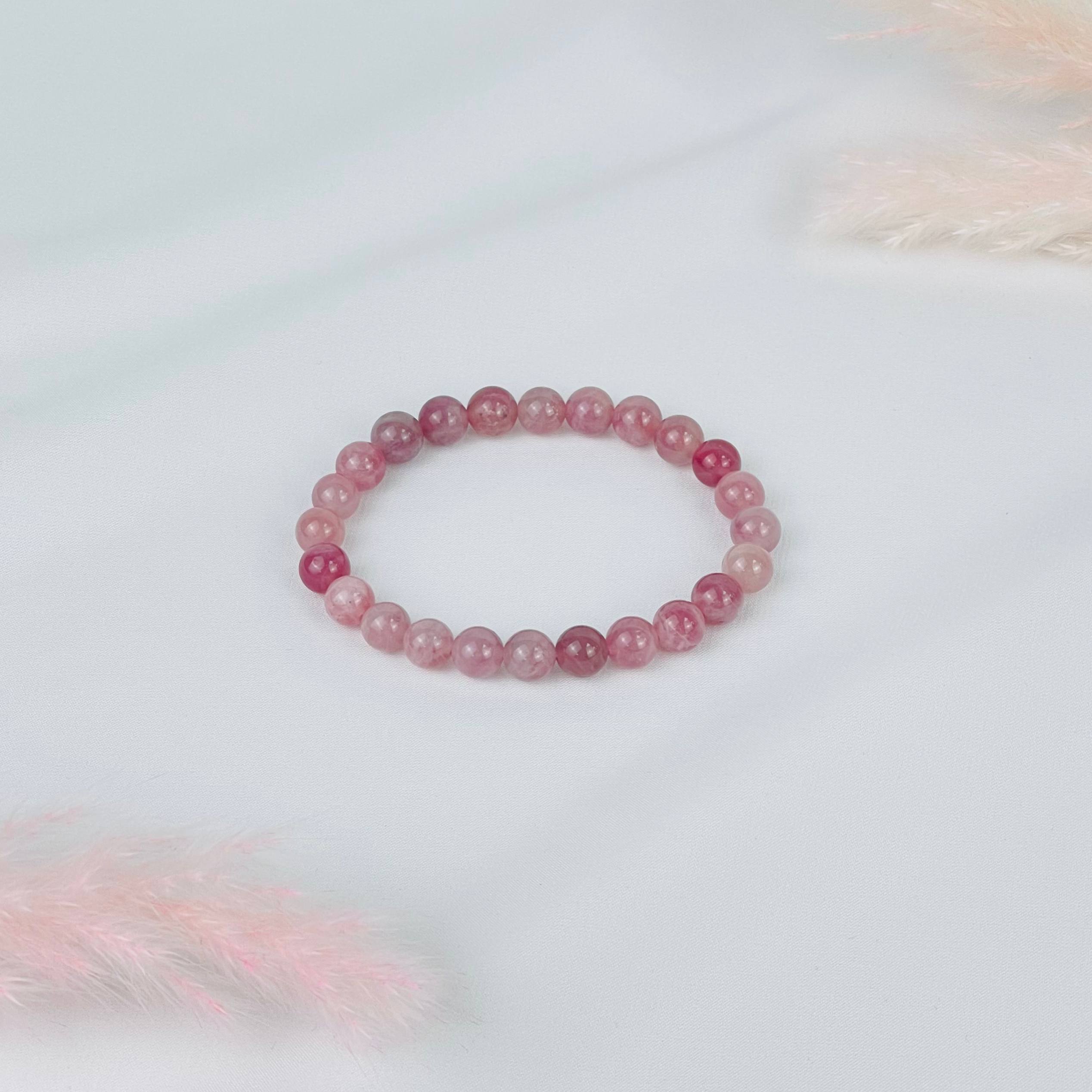 Радуга Самоцветов Браслет из мадагаскарского Розового кварца