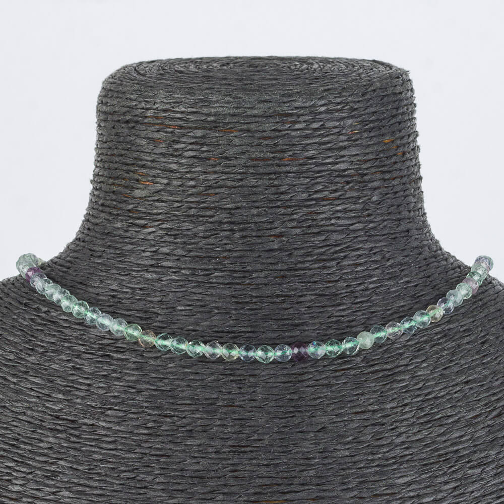 Радуга Самоцветов Бусы из Флюорита огранка