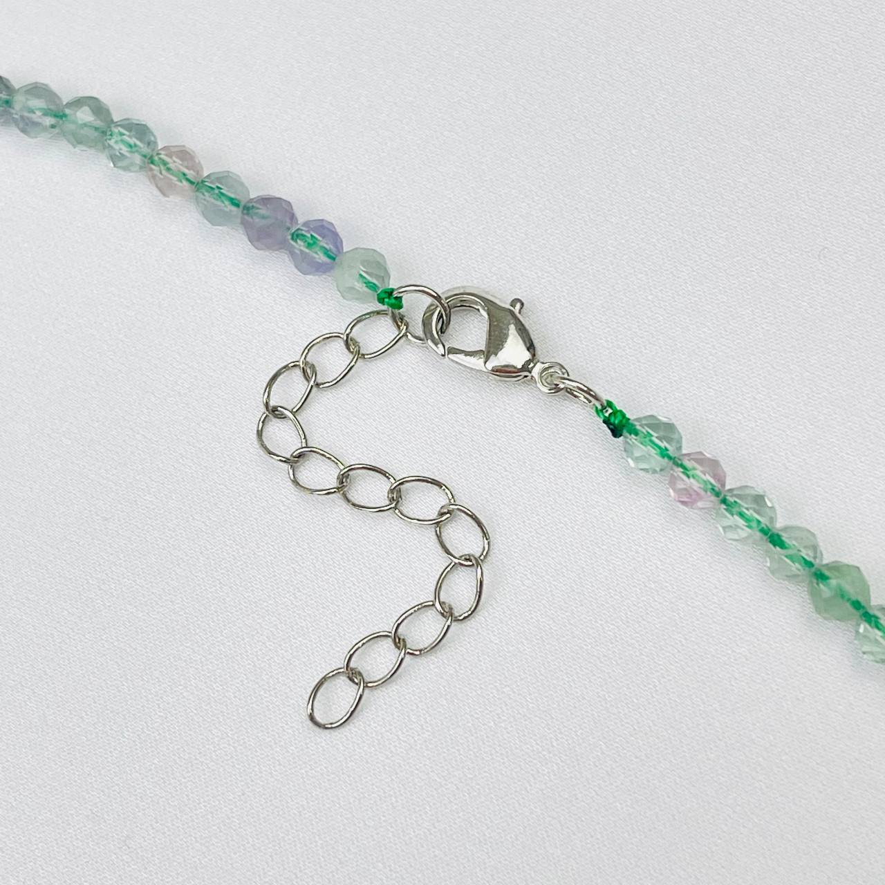 Радуга Самоцветов Бусы из Флюорита огранка