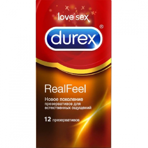 Презервативы Durex Real Feel с эффектом 