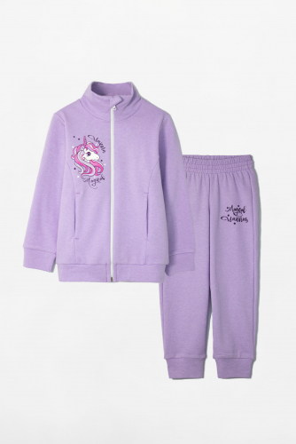 Костюм спортивный 2162-225/21 термо  Единорог /сирень