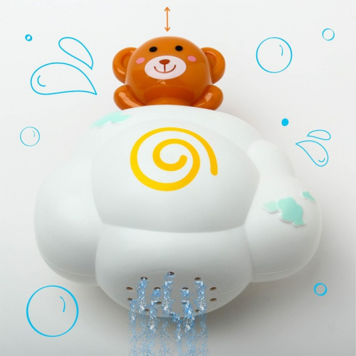 Игрушка для купания «Мишка на облачке», с брызгалкой