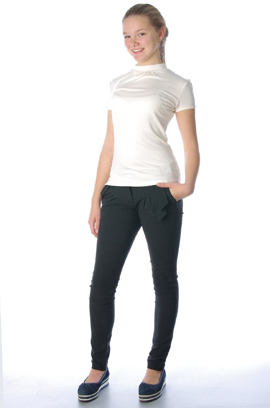 Водолазка-американка, детская (белый)