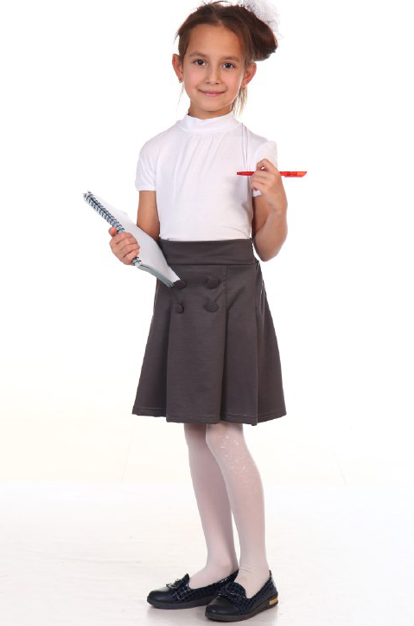 Водолазка-американка, детская (белый)