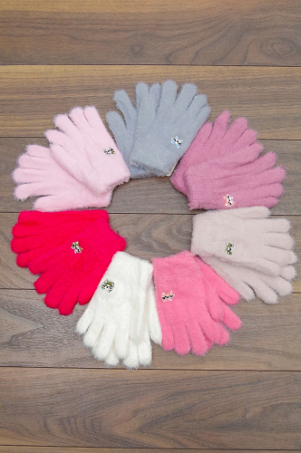 Перчатки для девочки 7720 (цвета в ассортименте)