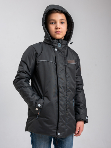 Куртка демисезонная для мальчика М-22 темно-серый арт.56