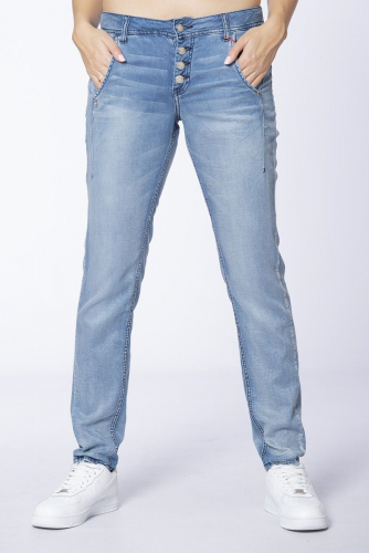Тонкие голубые джинсы на болтах - s.Oliver