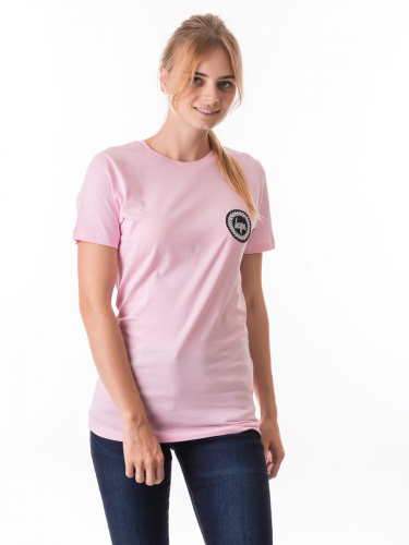 Розовая футболка с логотипом