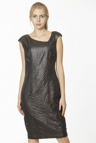 Платье-сарафан прямого кроя со стальным эффектом ткани - s.Oliver