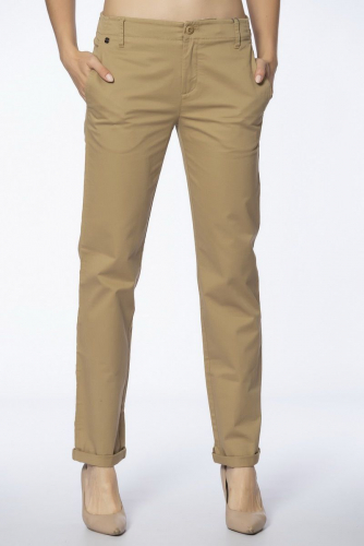 Бежевые брюки из хлопка с карманами - Marc O'Polo