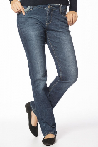 Прямые классические джинсы с заломами - s.Oliver