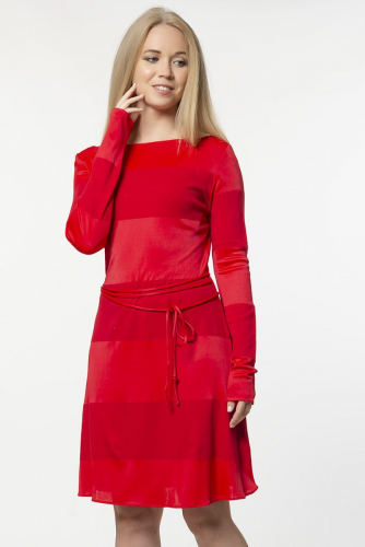 Красное платье с открытой спиной GiGi Hadid - Tommy Hilfiger