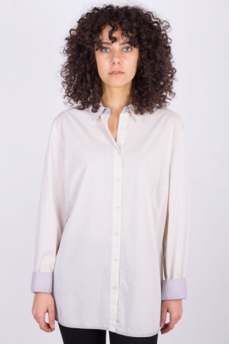 Рубашка в мелкую полоску с манжетами - Olsen