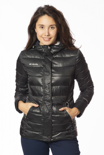 Чёрная стеганая куртка Waterproof - Columbia