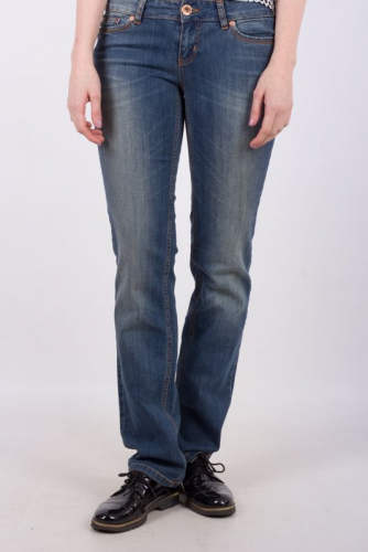 Голубые джинсы straight с легкими заломами - Tom Tailor